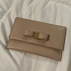 Salvatore Ferragamo small bow cardholder wallet